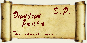 Damjan Prelo vizit kartica